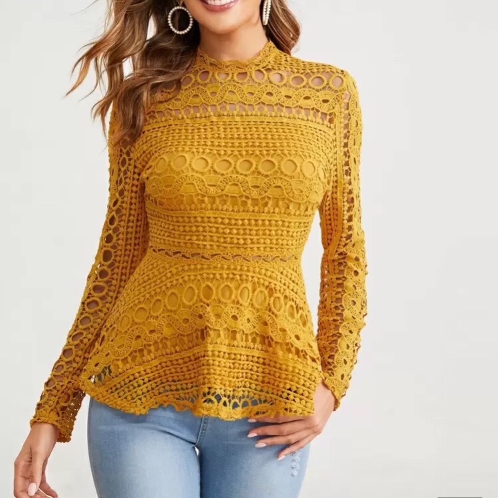 Lace Peplum shirt